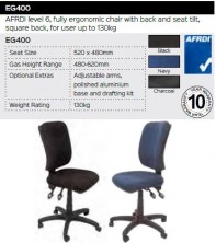EG400 Chair Range And Specifications